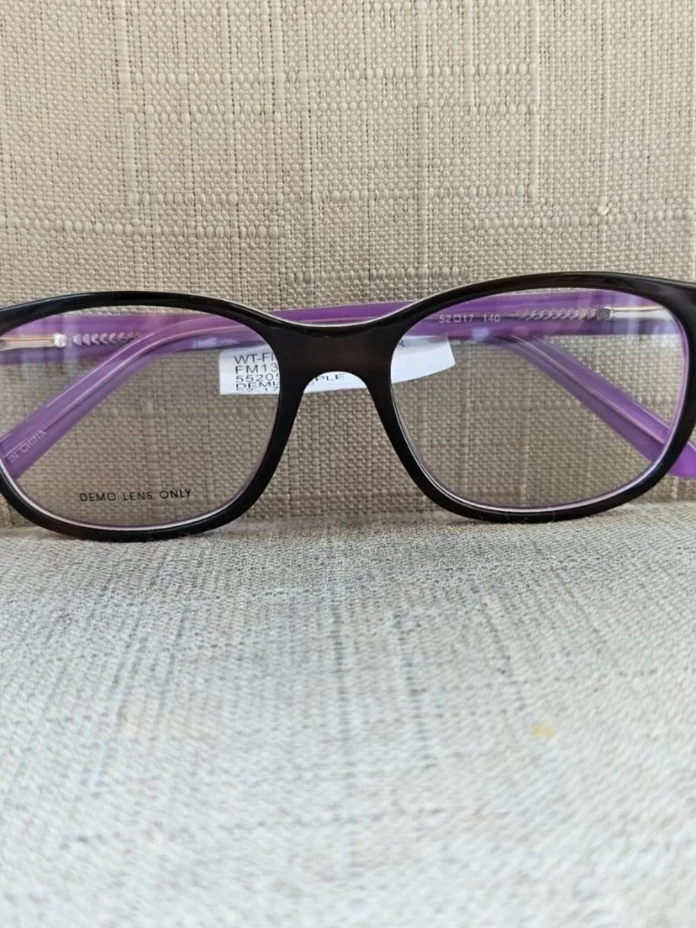 Wall Mart Eyeglasses Frame Unisex Tortoise Brown/Purple Tone Eyewear Glasses $54